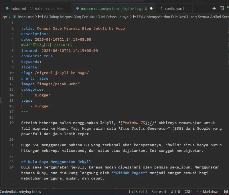 Featured image of post Kenapa Saya Migrasi Blog Jekyll ke Hugo